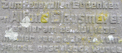 detail inschrift